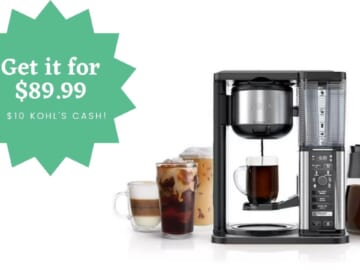 Ninja Coffee Maker $89.99 + Kohls’ Cash