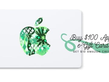 Buy $100 Apple Card, Get $10 Amazon Credit