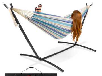 2-Person Brazilian-Style Double Hammock with Portable Carrying Bag only $17.99 shipped (Reg. $43!)