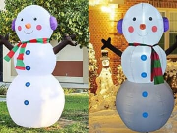 6-foot Inflatable Snowman for $19.99