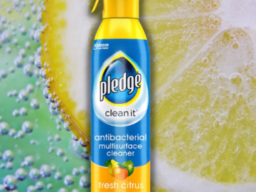 Pledge Antibacterial Multisurface Cleaner Spray Fresh Citrus $4.03 (Reg. $6)