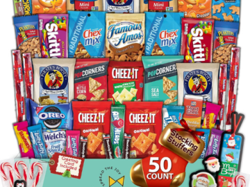 50-Count Christmas Candy Stocking Stuffers Snack Box $27.95 Shipped Free (Reg. $29.95) | 56¢ each!