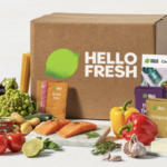 Hello Fresh Box with ingredients