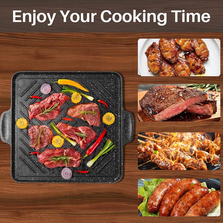 Nonstick Griddle Plate Square Grill Pan $17.50 After Code (Reg. $34.99) + Free Shipping – FAB Ratings! 2,300+ 4.7/5 Stars!