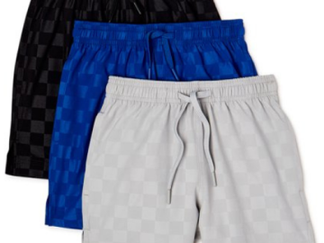 Athletic Works 3 Packs Boys Soccer Shorts $3.99 (Reg. $17.91) | 3 Color Set Options