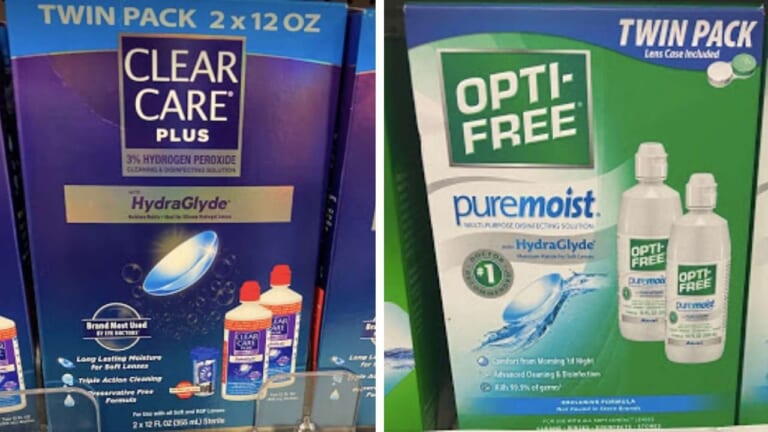 $6.99 Opti-Free & Clear Care Contact Solution Twin Packs