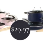 Blue Diamond Ceramic 7 Piece Cookware Set for $29.97