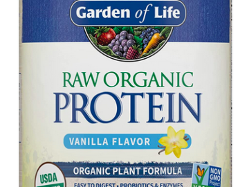 Garden of Life Raw Organic Protein Vanilla Powder, 20 Servings