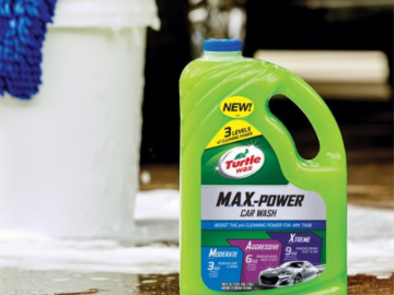 Turtle Wax 100-Oz Max-Power Car Wash Liquid $4.88 (Reg. $9.49) – FAB Ratings! | 3 Levels of Cleaning Car Wash!