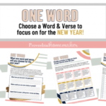Free New Year’s One Word Printable Pack