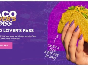 Taco Bell Lover’s Pass | Taco A Day for 30 Days