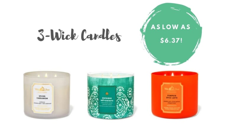 Bath & Body | 3-Wick Candles Only $6.37!