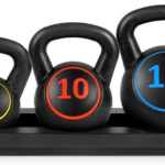 3-Piece Kettlebell Exercise Fitness Weights Set with Base Rack only $39.99 shipped (Reg. $84!)