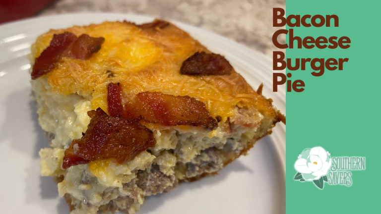 Bacon Cheeseburger Pie Recipe