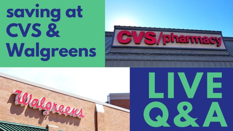 Live Online Q&A Tomorrow: Saving at CVS & Walgreens