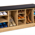 Shoe Storage Rack Bench with Padded Seat only $80.99 shipped (Reg. $140!)