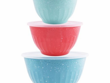 The Pioneer Woman 6-Piece Cheerful Juliette Melamine Serving Bowl Set $14.88 (Reg. $17.42)