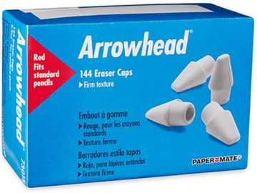 Paper Mate Arrowhead Pink Pearl Cap Erasers, 144 Count just $2.97!