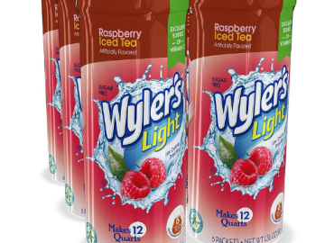 6-Pack Wyler’s Light Canister Drink Mix Raspberry as low as $9.34 Shipped Free (Reg. $16.98) | $1.56 each! Makes 12 Qt per canister