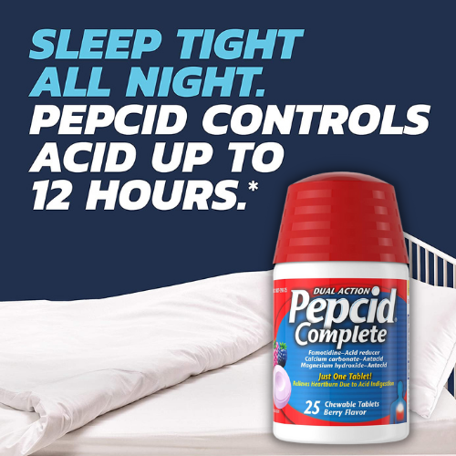 25-Count Pepcid Complete Acid Reducer + Antacid Chewable Tablets as low as $5.95 Shipped Free (Reg. $9.94) | 24¢ each tablet!