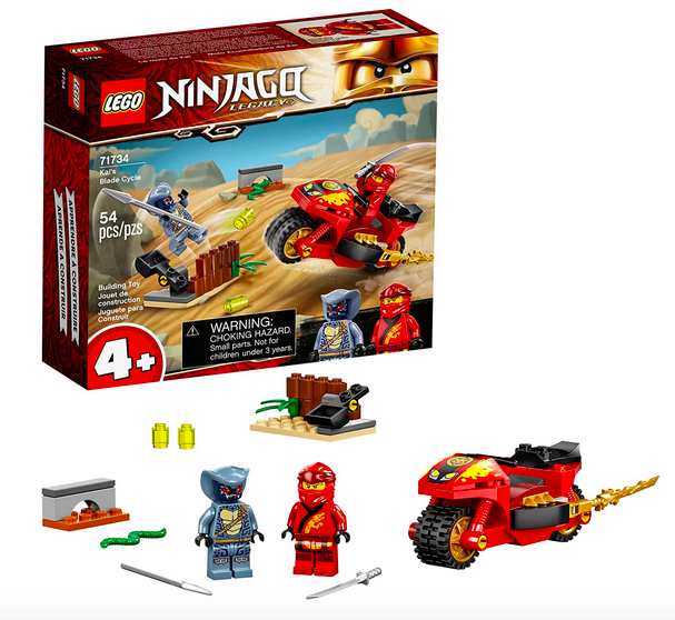 LEGO NINJAGO Legacy Kai’s Blade Cycle 71734 Ninja Motorcycle Playset Building Kit