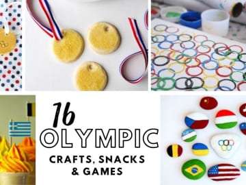 16 Kid Friendly Olympic Crafts, Snacks & Games!