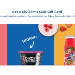 Sam’s Club | Get $10 For Every $30+ Spent On Danone Products