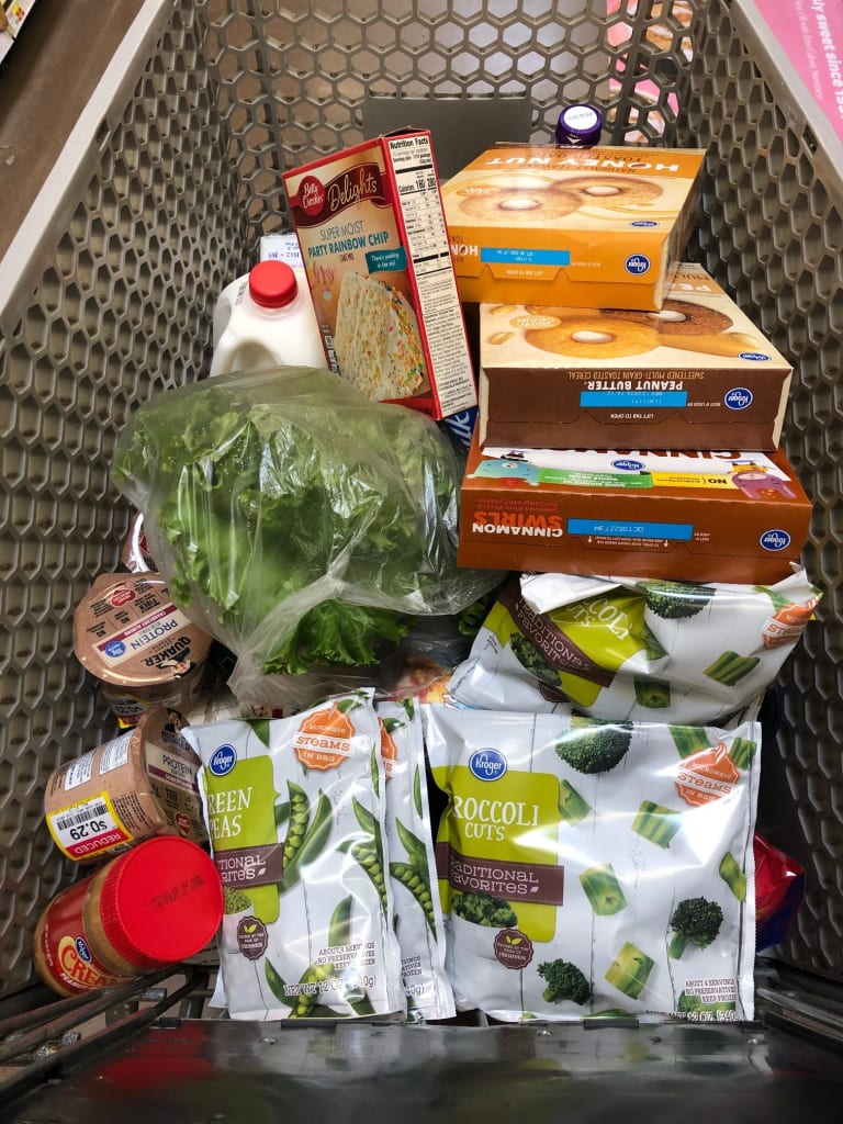 This Past Week’s $68 Grocery Shopping Trip (+ what we ate!)