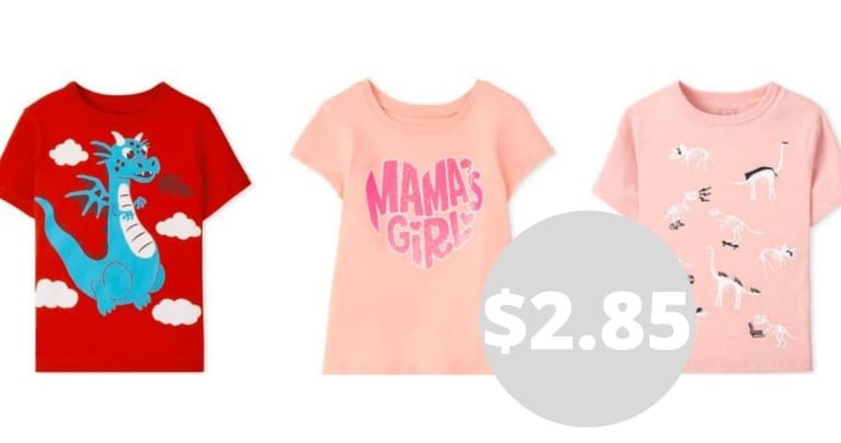 The Children’s Place | Kids’ Graphic Tees for $2.85