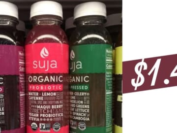 $1.49 Suja Organic Cold-Pressed Juice at Kroger