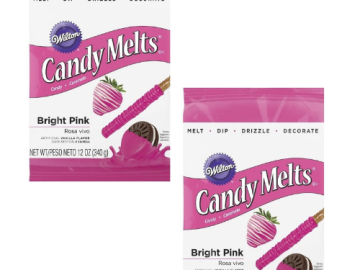 2-Pack Wilton Candy Melts 12-Ounce Bright Pink $10.11 (Reg. $16.99) | $5.06 each!