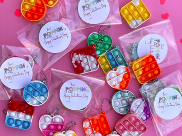 Pop It Bundle with Valentine Sticker (Set of 10)