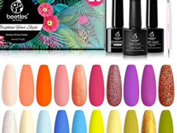 Beetles 23-Piece Gel Nail Polish Kit as low as $24.69 Shipped Free (Reg. $28.99) – 20K+ FAB Ratings! | $1.07 each
