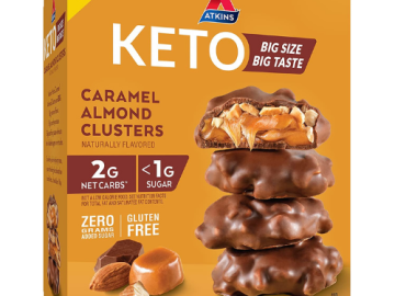 8-Count Atkins Keto Caramel Almond Clusters as low as $4.50 Shipped Free (Reg. $9.98) | 56¢ each! – Keto-Friendly