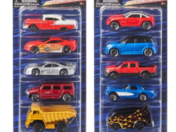 5-Pack Adventure Force Die-Cast Vehicle Assortment $3.77 (Reg. $12.99) | 75¢/Car – Great Easter Basket Stuffer!