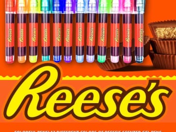 12 Count Hersheys Reeses Chocolate Scented Gel Pens Mini $8.99 (Reg. $10) – $0.75 each
