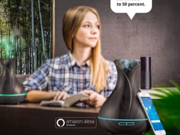 Today Only! Sierra Modern 400ml Smart Aromatherapy Ultrasonic Diffuser & Humidifier $25.56 Shipped Free (Reg. $40+) – Thousands of FAB Ratings!