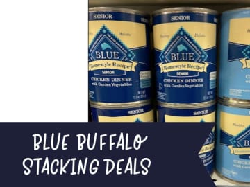 Blue Buffalo Stacking Deals | Wet Dog & Cat Food as Low as 14¢