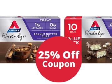 Atkins Endulge Chocolate Coconut Treat 10Pk. for $8.82