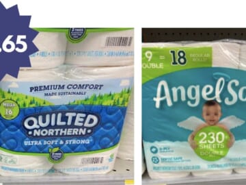 Quilted Northern & Angel Soft Bath Tissue for $3.65
