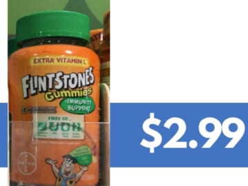 $2.99 Flintstones Vitamins at Publix