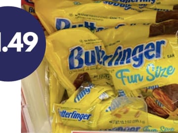 Butterfinger or Baby Ruth Fun Size Candy for $1.49