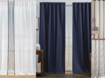 Room-Darkening Curtain Panels for $11.68