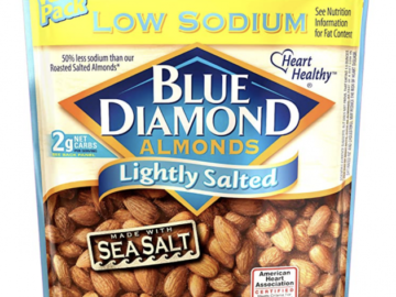 Blue Diamond Almonds Resealable Big Bags for $5 shipped!