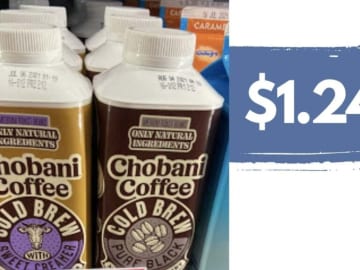 $1.24 Chobani Cold Brew Coffee with a New Coupon