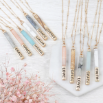 Natural Stone Message Necklaces for just $7.99 shipped!