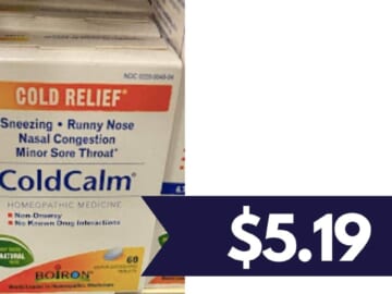 Boiron ColdCalm Stacking Deal | Cold Relief for $5.19