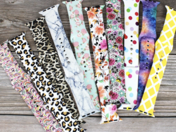 Printed Apple Watch Bands (4 Pack) only $19.99 shipped!