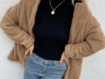 Women’s Fuzzy Jackets for $14.79 + shipping!