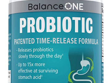 Balance ONE Probiotics for Gut Health and Immunity 60-count